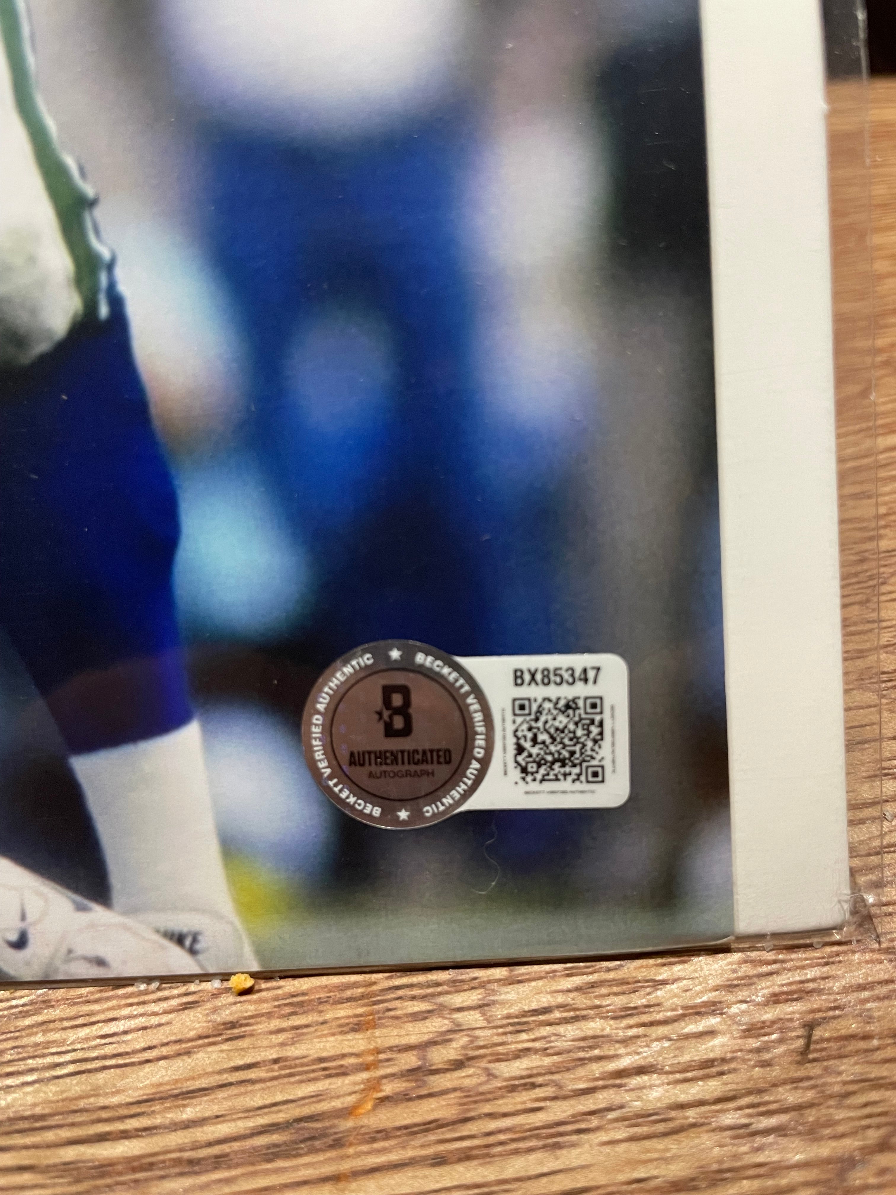 Rick Mirer Autographed 8x10 Photograph- Beckett Hologram