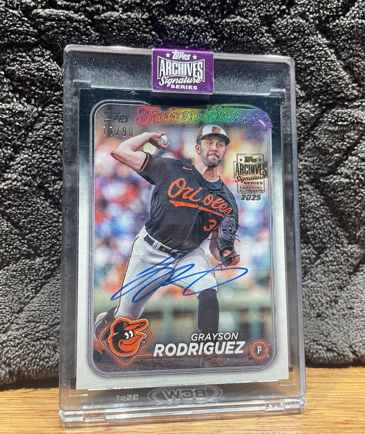 Grayson Rodriguez Autographed 2024 Topps Archives Signature Series Future Stars - Numbered 77/90