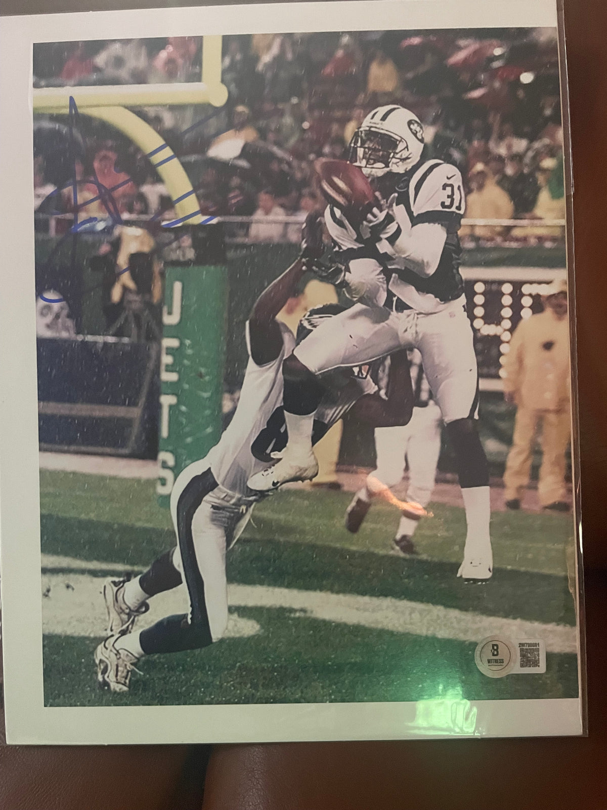 Aaron Glenn Autographed NY Jets 8x10 Photograph - Beckett Certified