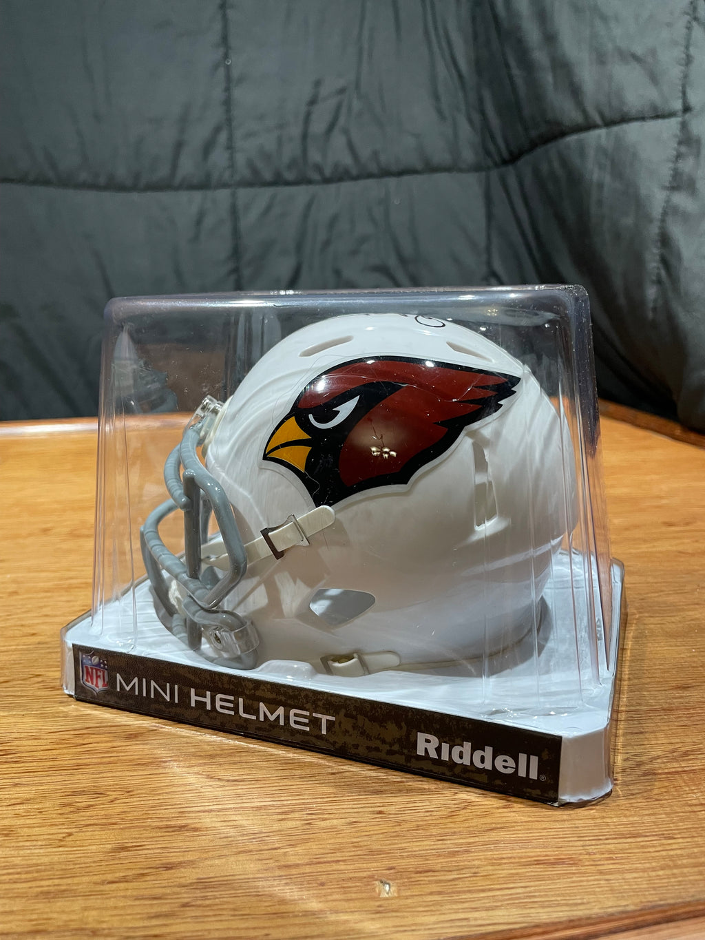 Ottis “O.J.” Anderson Autograghed Cardinals Mini Helmet - Schwartz Certified