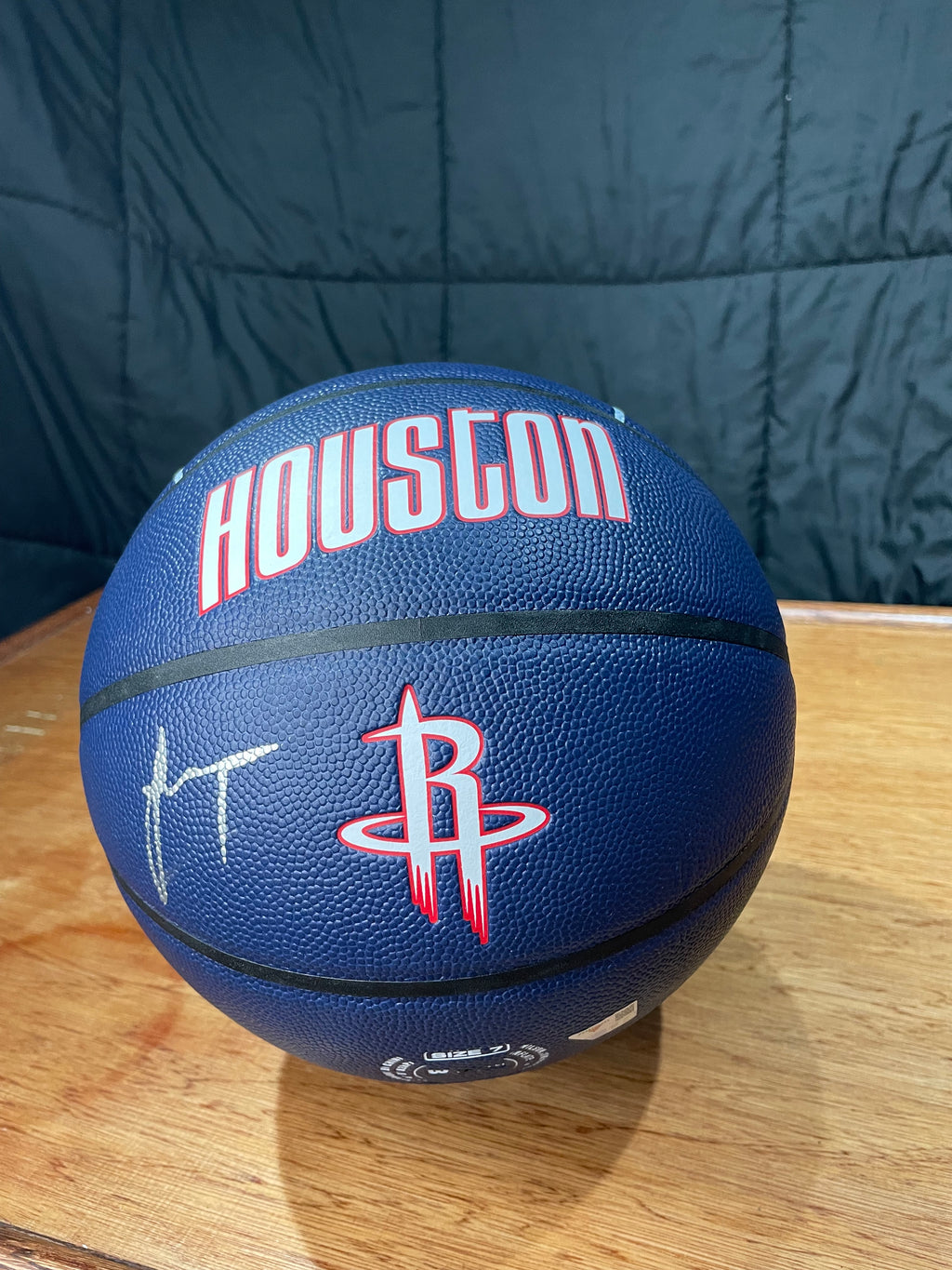 Jalen Green Autographed Rockets City Edition 75th Anniversary Basketball- Fanatics Hollogram