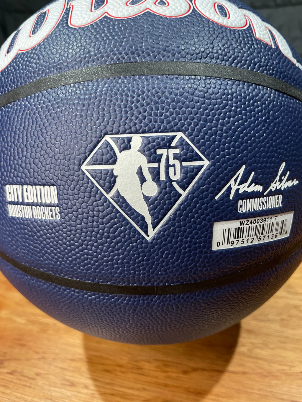 Jalen Green Autographed Rockets City Edition 75th Anniversary Basketball- Fanatics Hollogram
