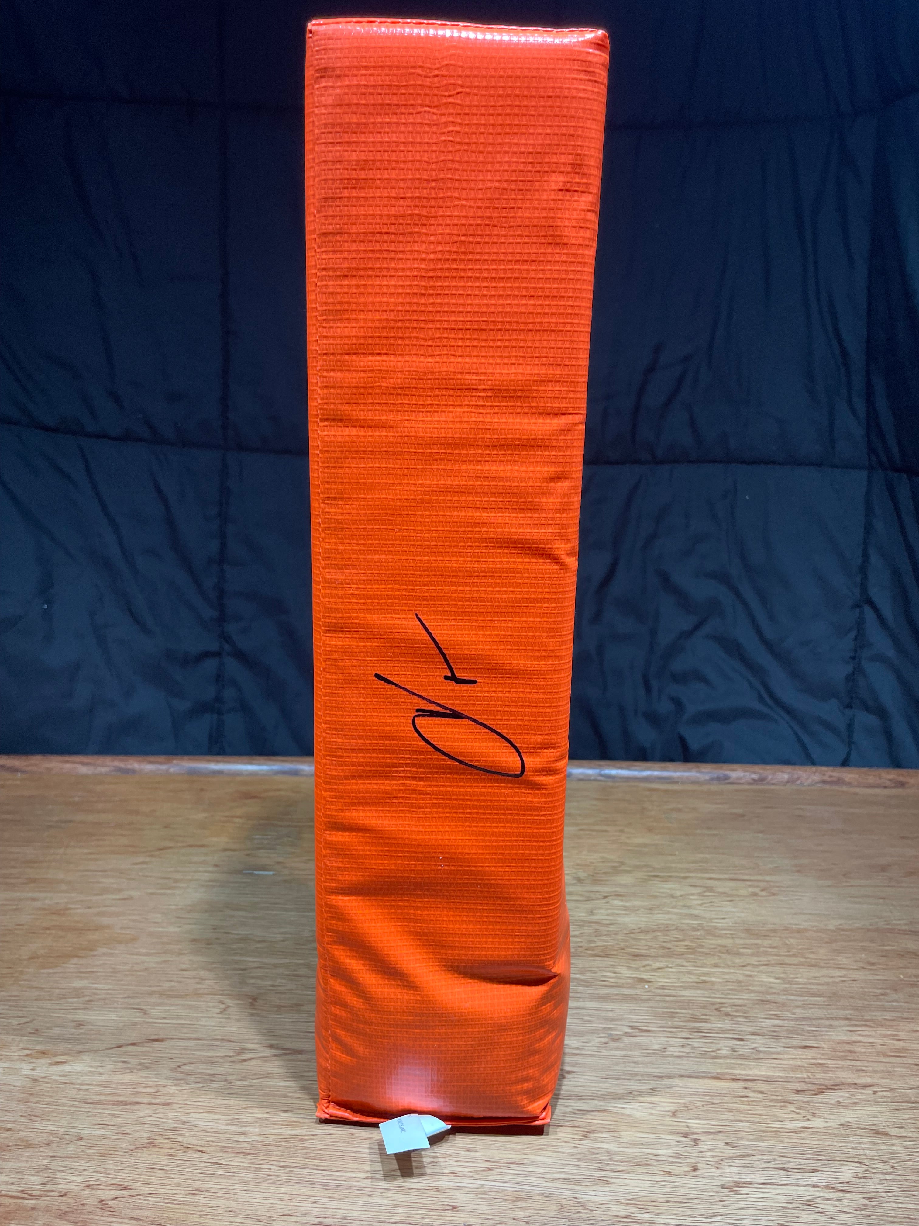 Chad “Ochocinco” Johnson Autographed End Zone Pylon- Schwartz Hologram and Certificate of Authenticity