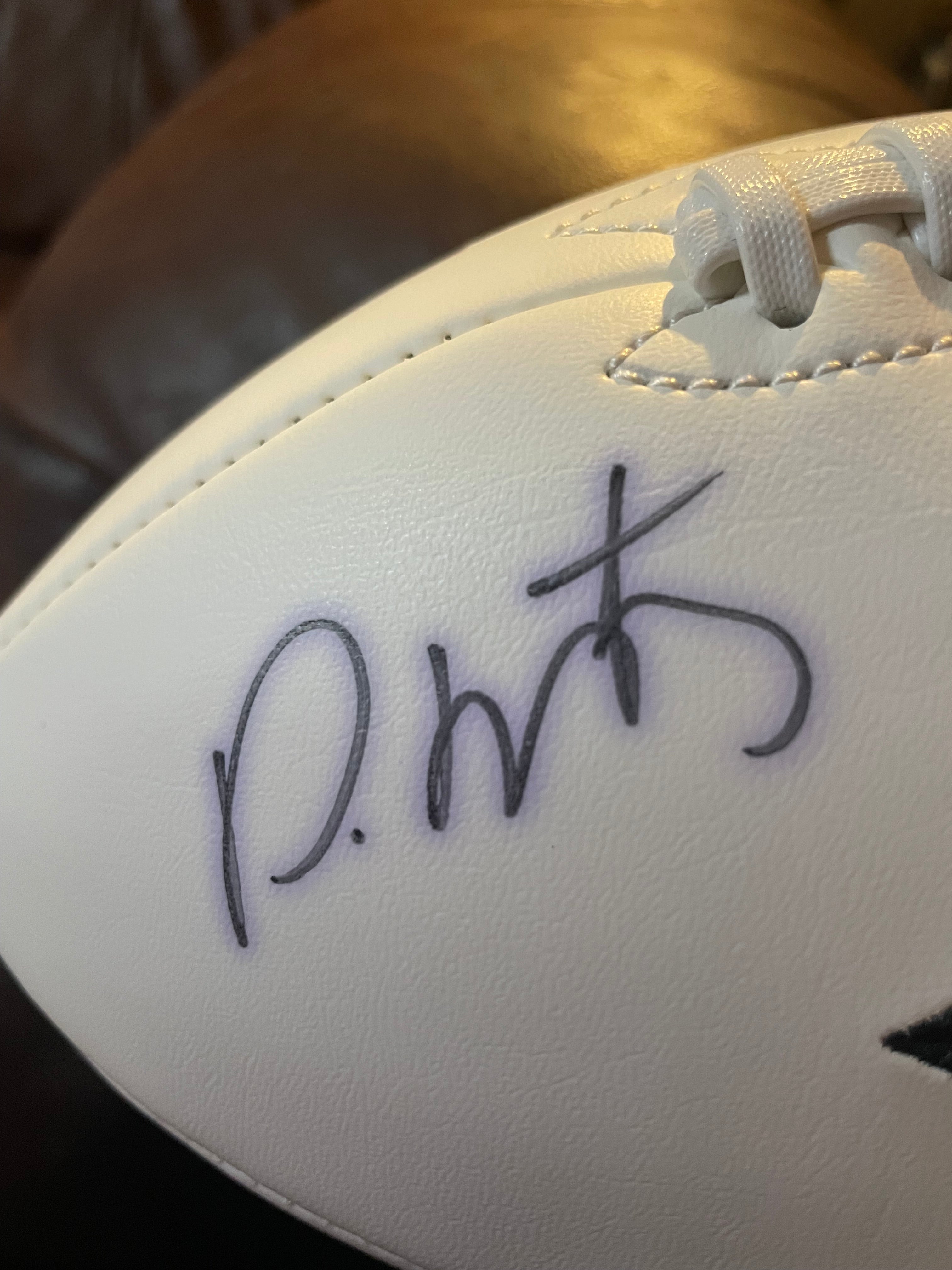 David Montgomery Autographed Chicago Bears Football- JSA Hologram and Certificate of Authenticity