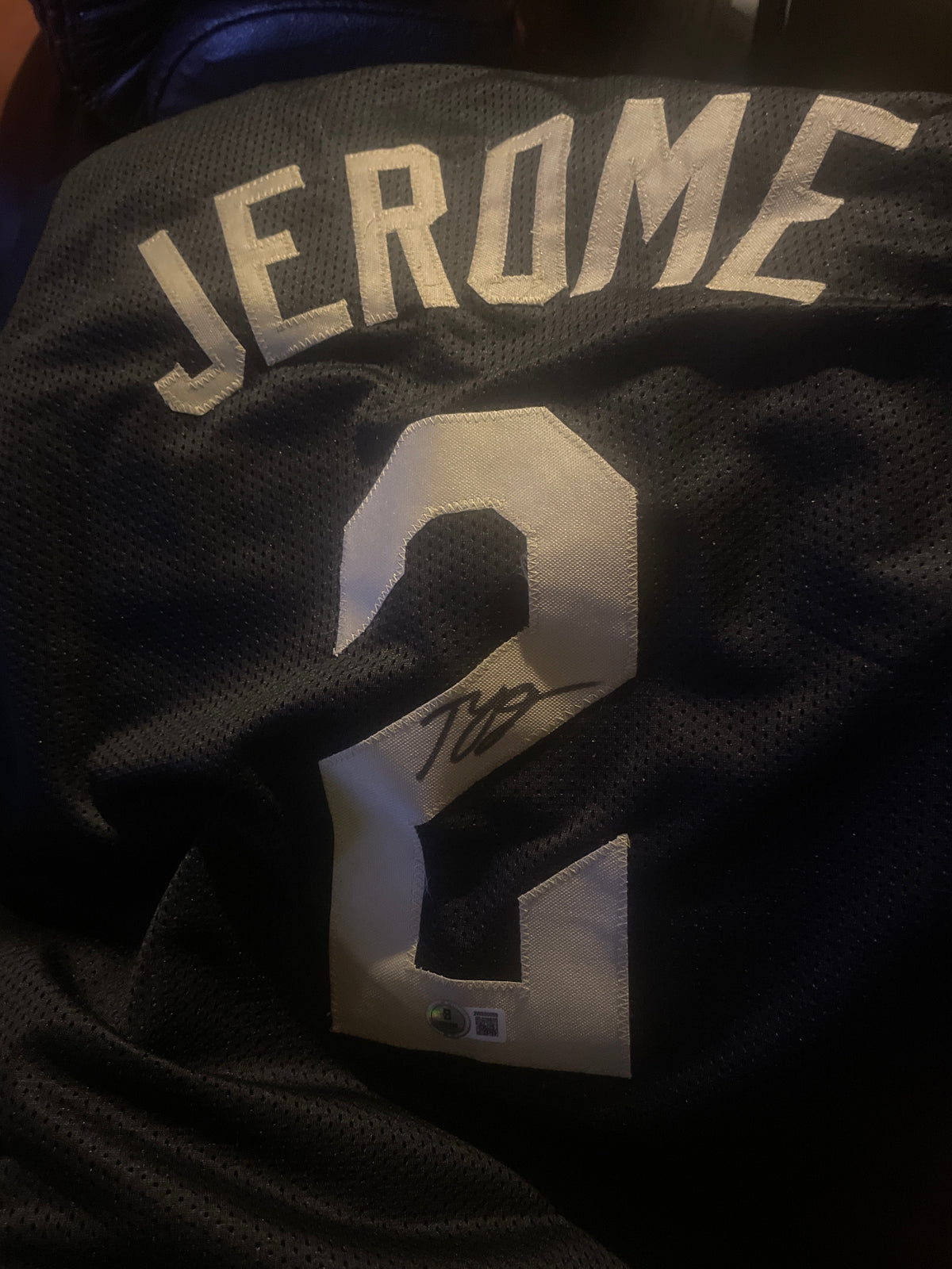 Ty Jerome Autographed Cleveland Cavaliers Custom Jersey - Beckett Certified