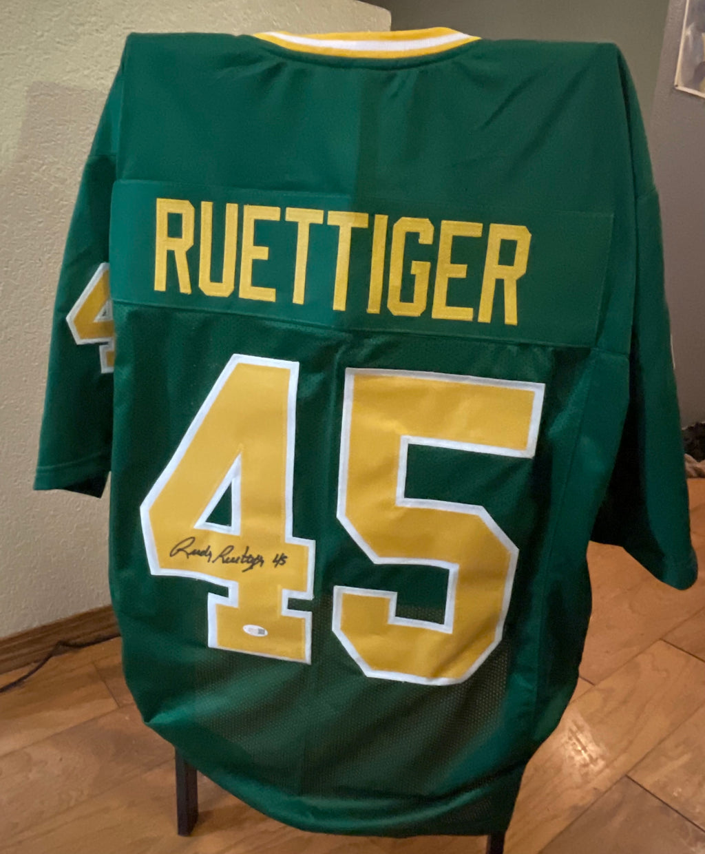 Rudy Ruettiger Autographed Notre Dame Custom Jersey - JSA