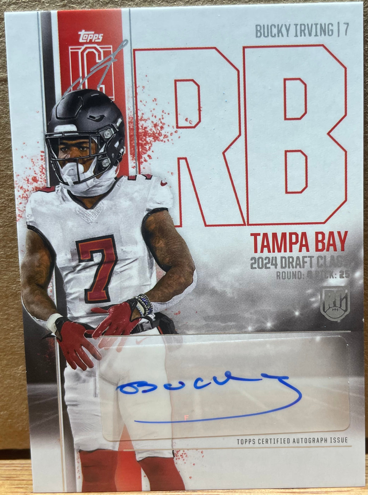 Bucky Irving 2024 Topps Rookie Class Auto Variation