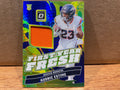 Audric Estime 2024 Panini Donruss Optic First Year Fresh Blue Hyper