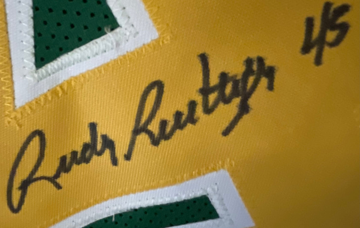 Rudy Ruettiger Autographed Notre Dame Custom Jersey - JSA