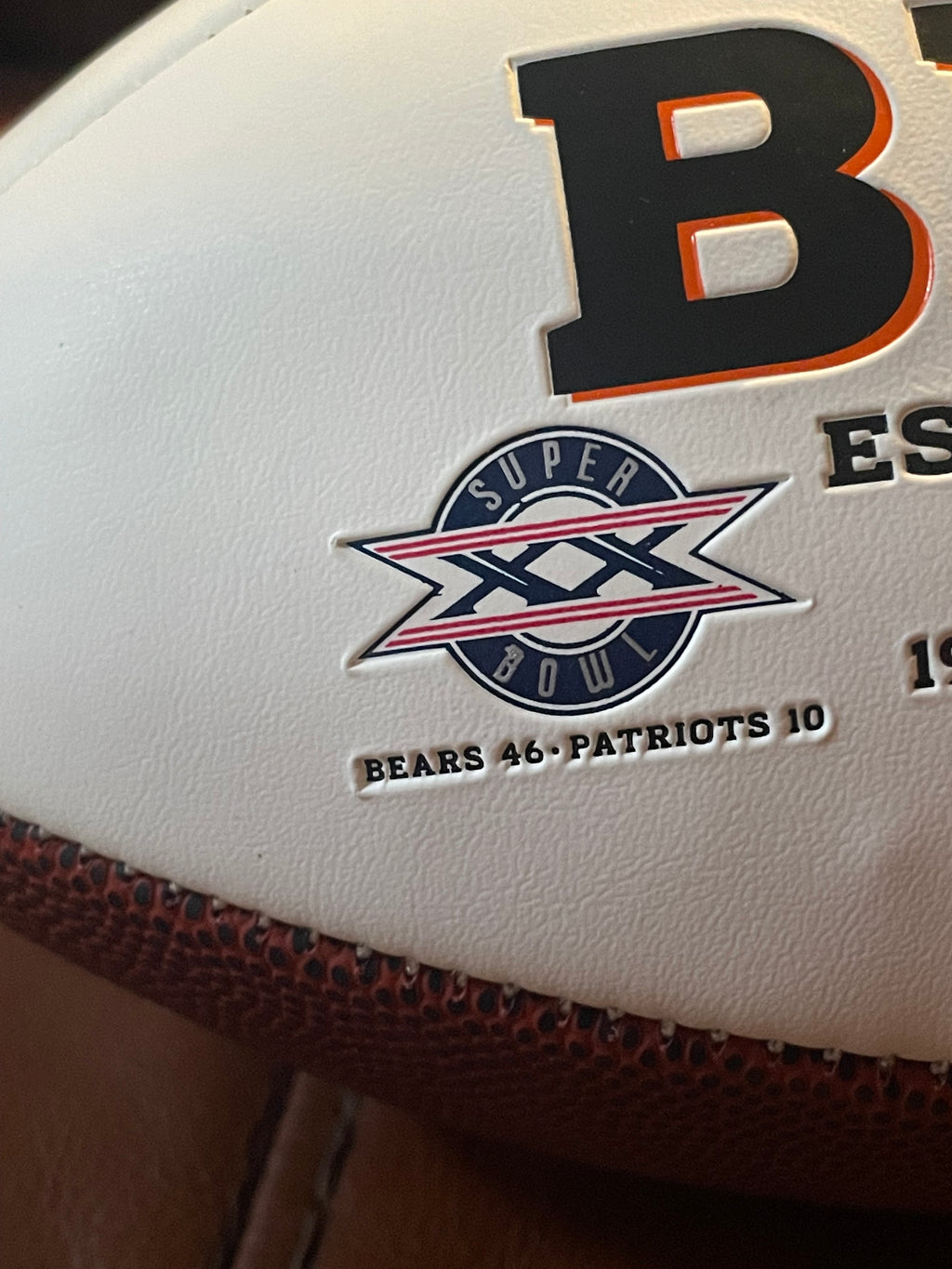 David Montgomery Autographed Chicago Bears Football- JSA Hologram and Certificate of Authenticity
