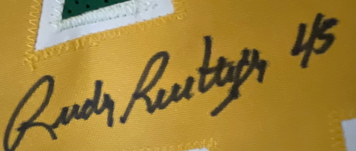 Rudy Ruettiger Autographed Notre Dame Custom Jersey - JSA