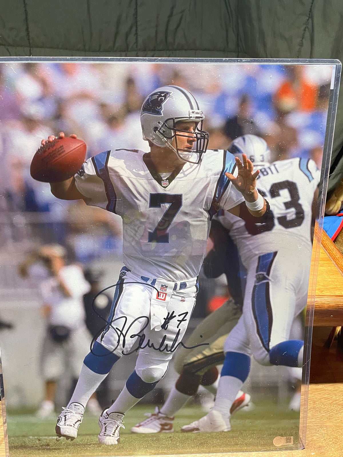 Steve Beuerlein Autographed 16x20 Photograph- Schwartz Hologram