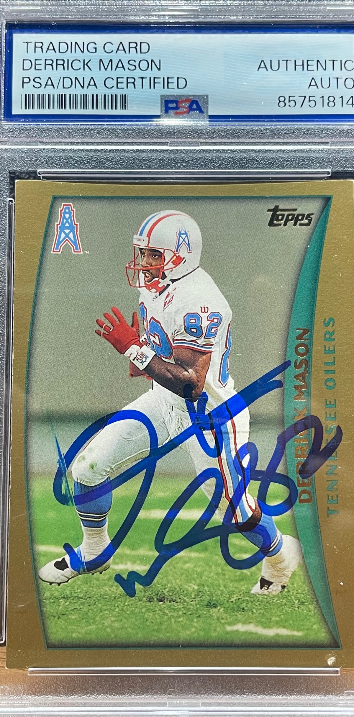 Derrick Mason Autographed 1998 Topps - PSA/DNA Certified Authentic Auto