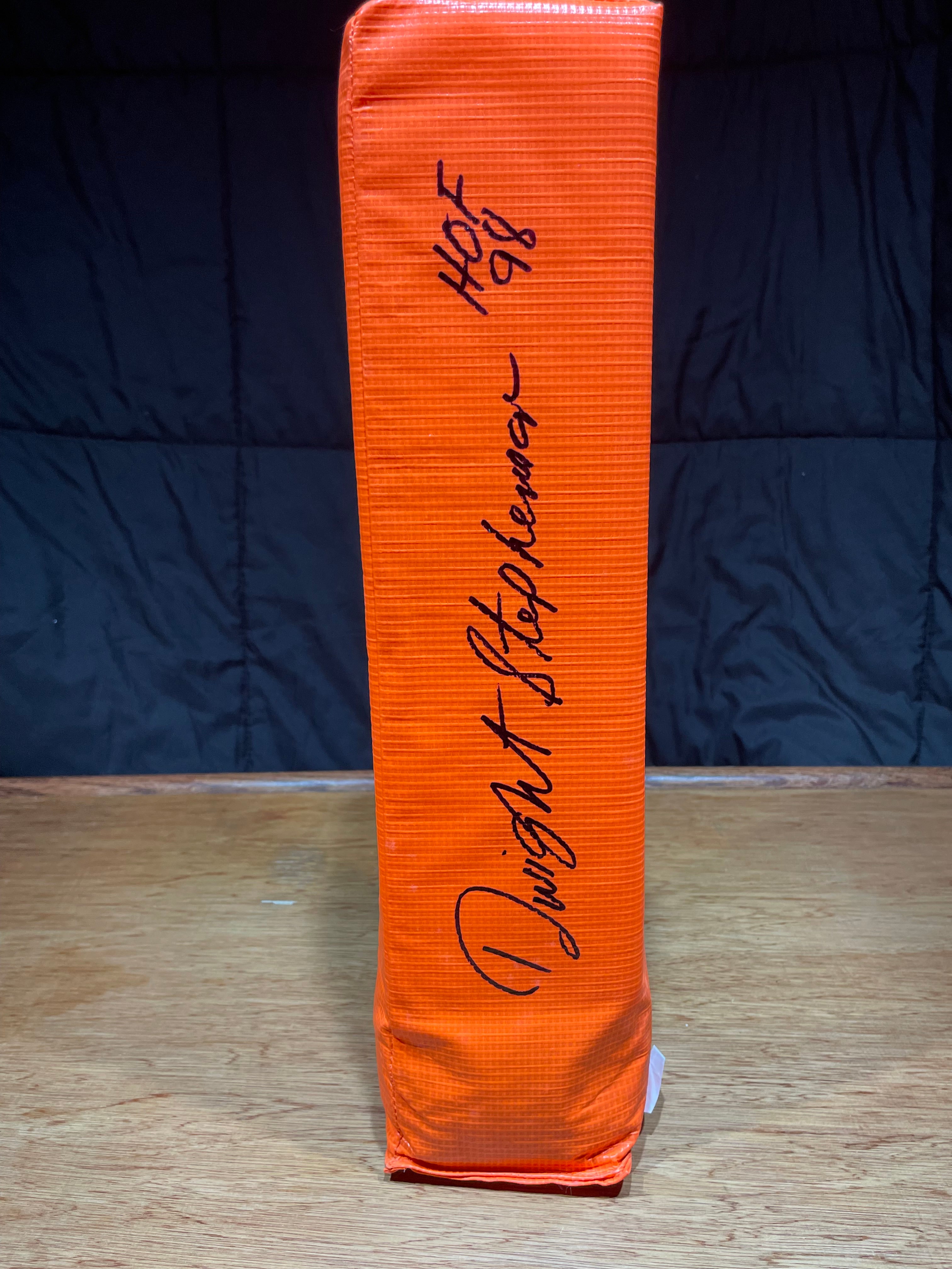 Dwight Stephenson Autographed End Zone Pylon- Schwartz Hologram and Certificate of Authenticity