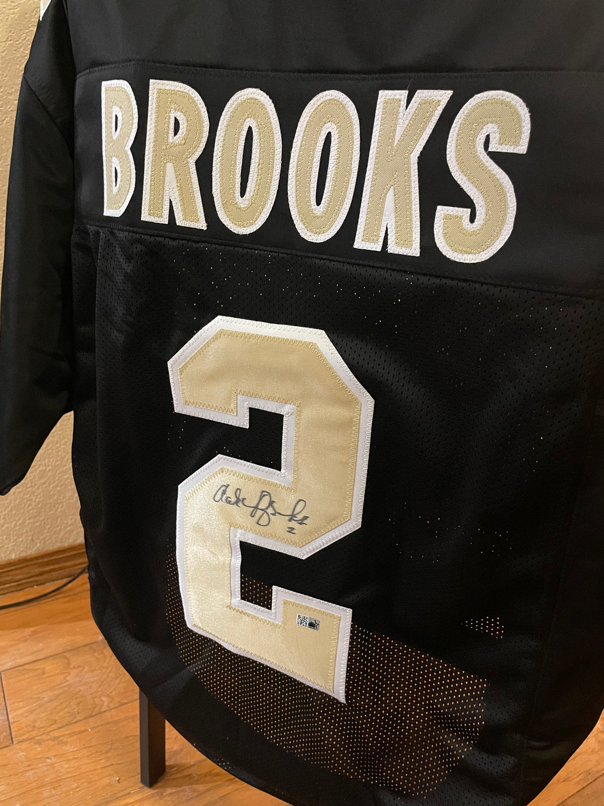 Aaron Brooks Autographed New Orleans Saints Custom Jersey - SI Certified