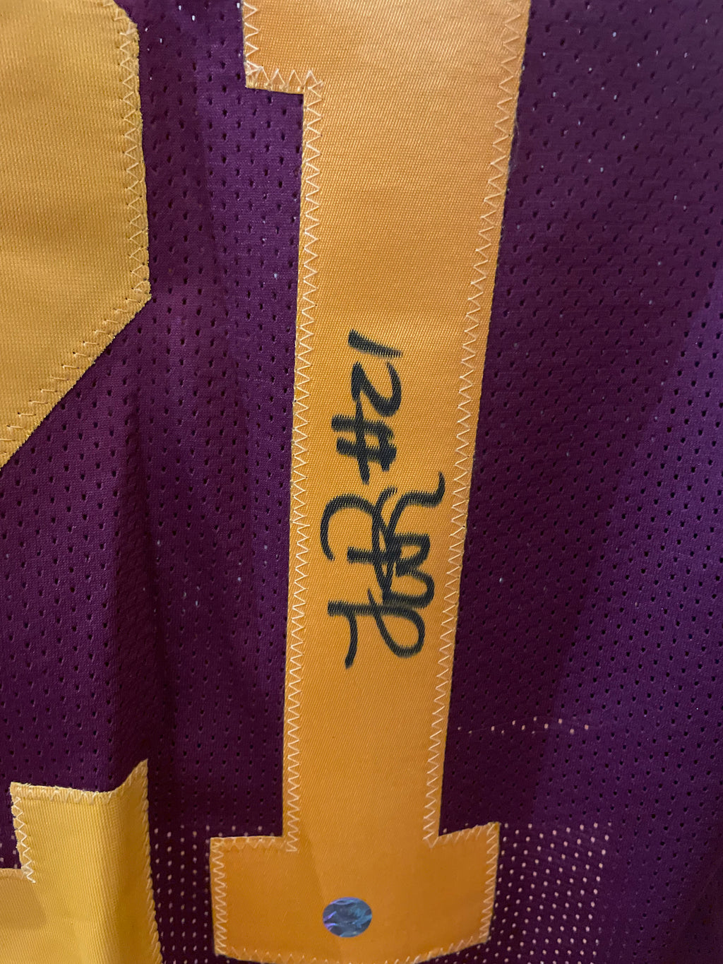 LenDale White Autographed USC Trojans Custom Jersey - AWM Certified