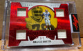 Bruce Smith 2026 Leaf Spectacular Uni4mity 4 Quad Swatch.  Game Worn Numbered 2/2