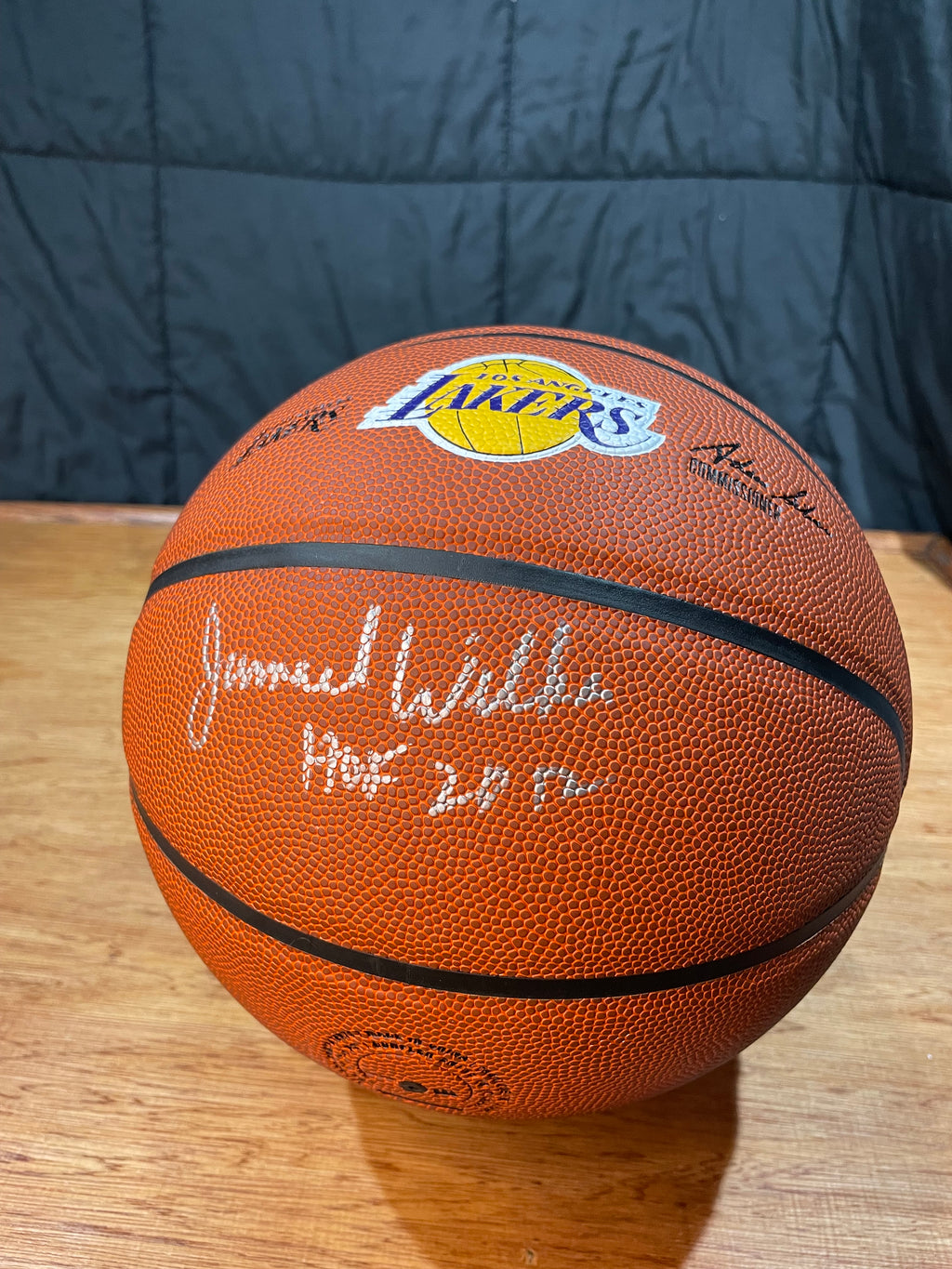 Jamaal Wilkes Autographed Lakers Basketball- Schwartz Hologram and Certificate of Authenticity