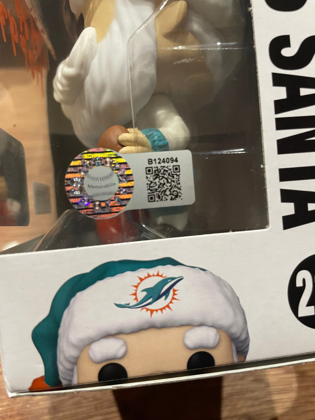 Larry Little Autographed Miami Dolphins Funko Pop- Schwartz Hologram and Certificate of Authenticity
