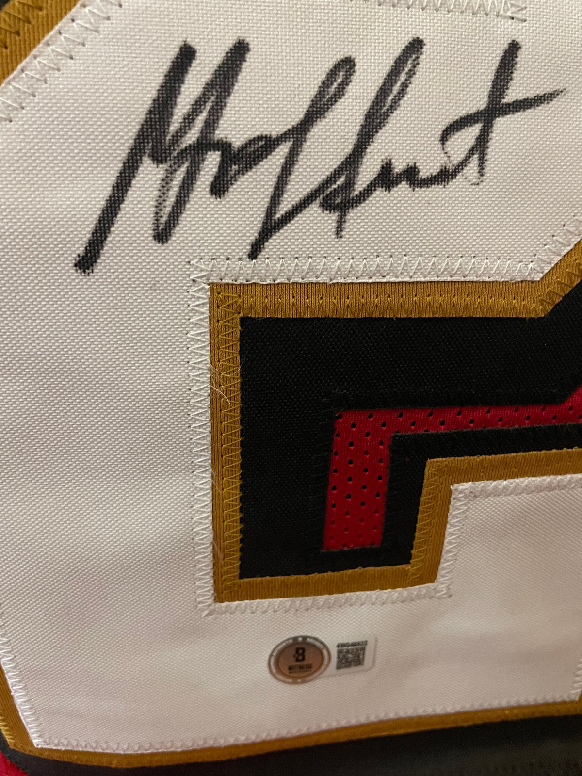 Garrison Hearst Autographed 49ers Custom Jersey - Beckett Certified