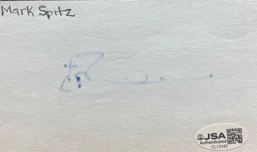 Mark Spitz Autographed Stationary Card - JSA Certified