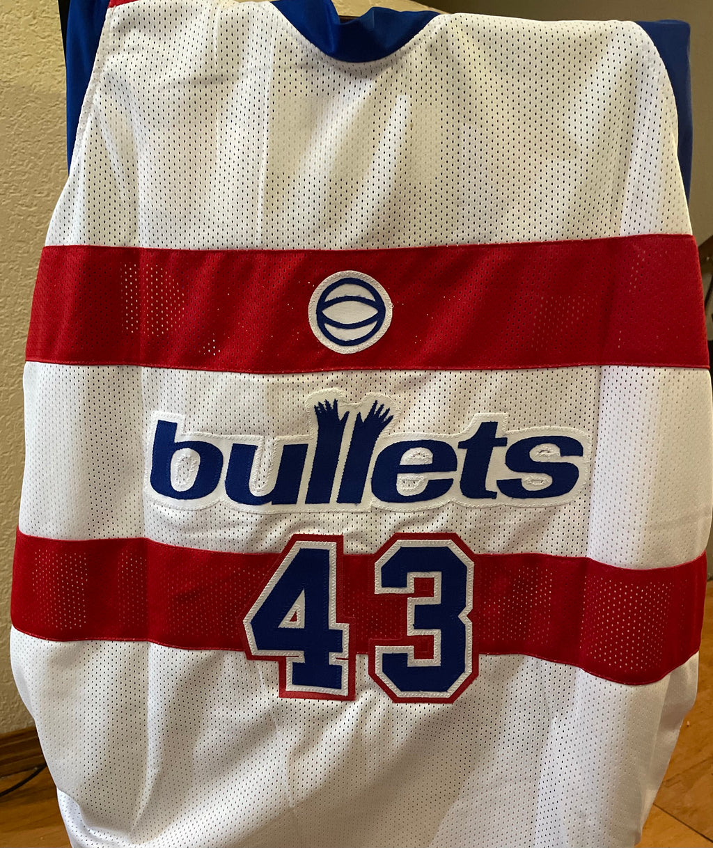 Jeff Ruland Autographed Washington Bullets Custom Jersey - AWM Certified
