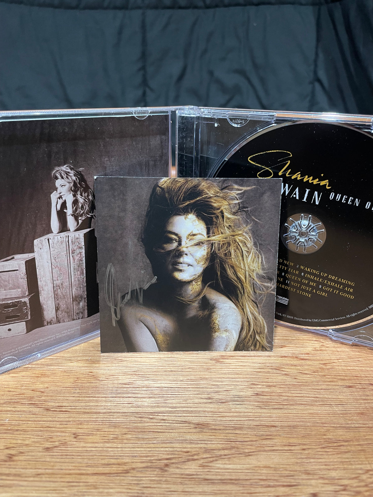 Shania Twain CD “Queen of Me” with Autographed CD Insert- JSA Hologram and Certificate of Authenticity