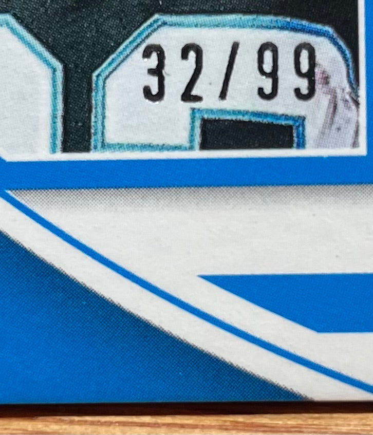 Trevor Etienne Autographed 2025 Panini Rookies and Stars - Player Worn Patch - Numbered 32/99