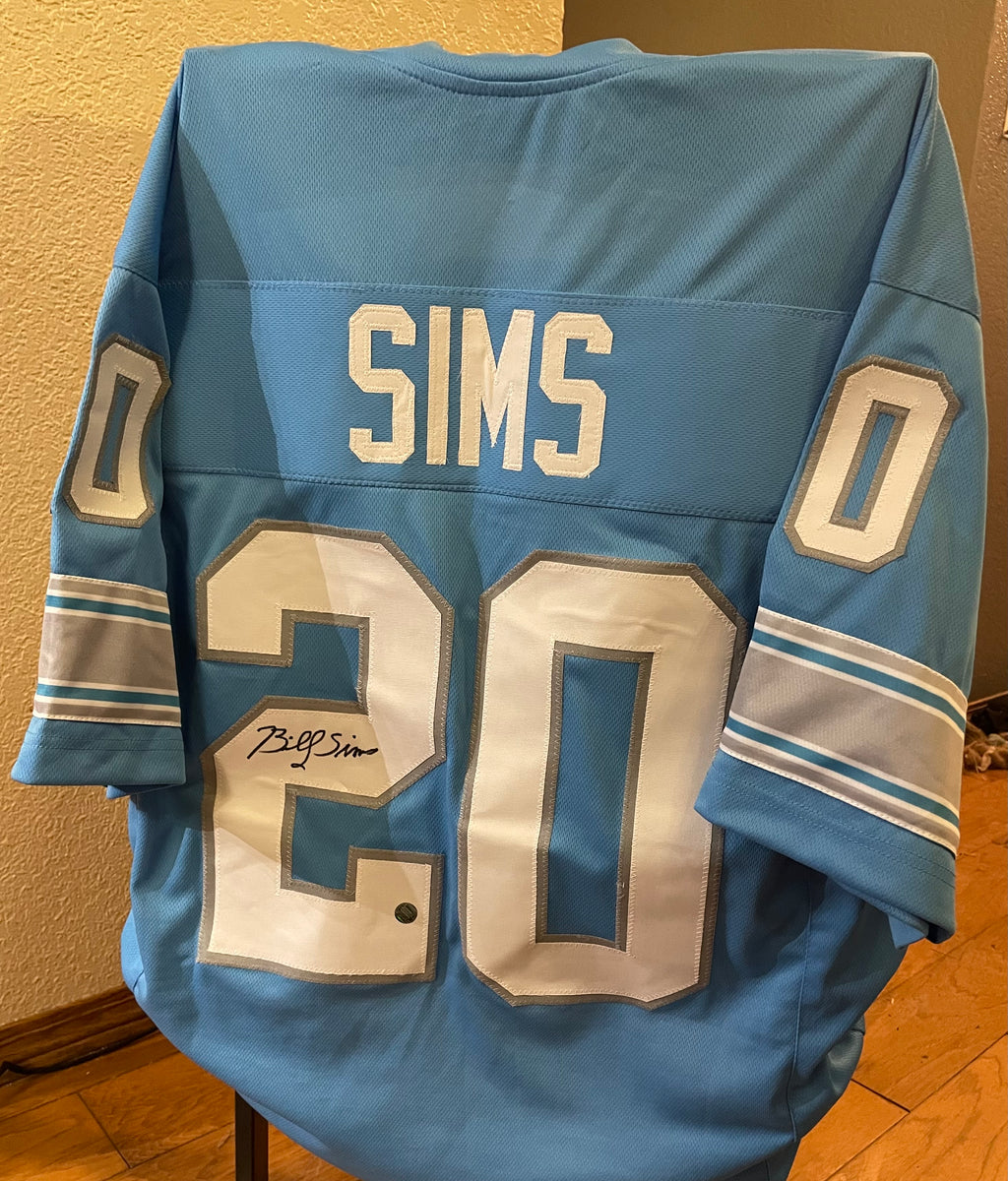 Billy Sims Autographed Detroit Lions Custom Jersey -