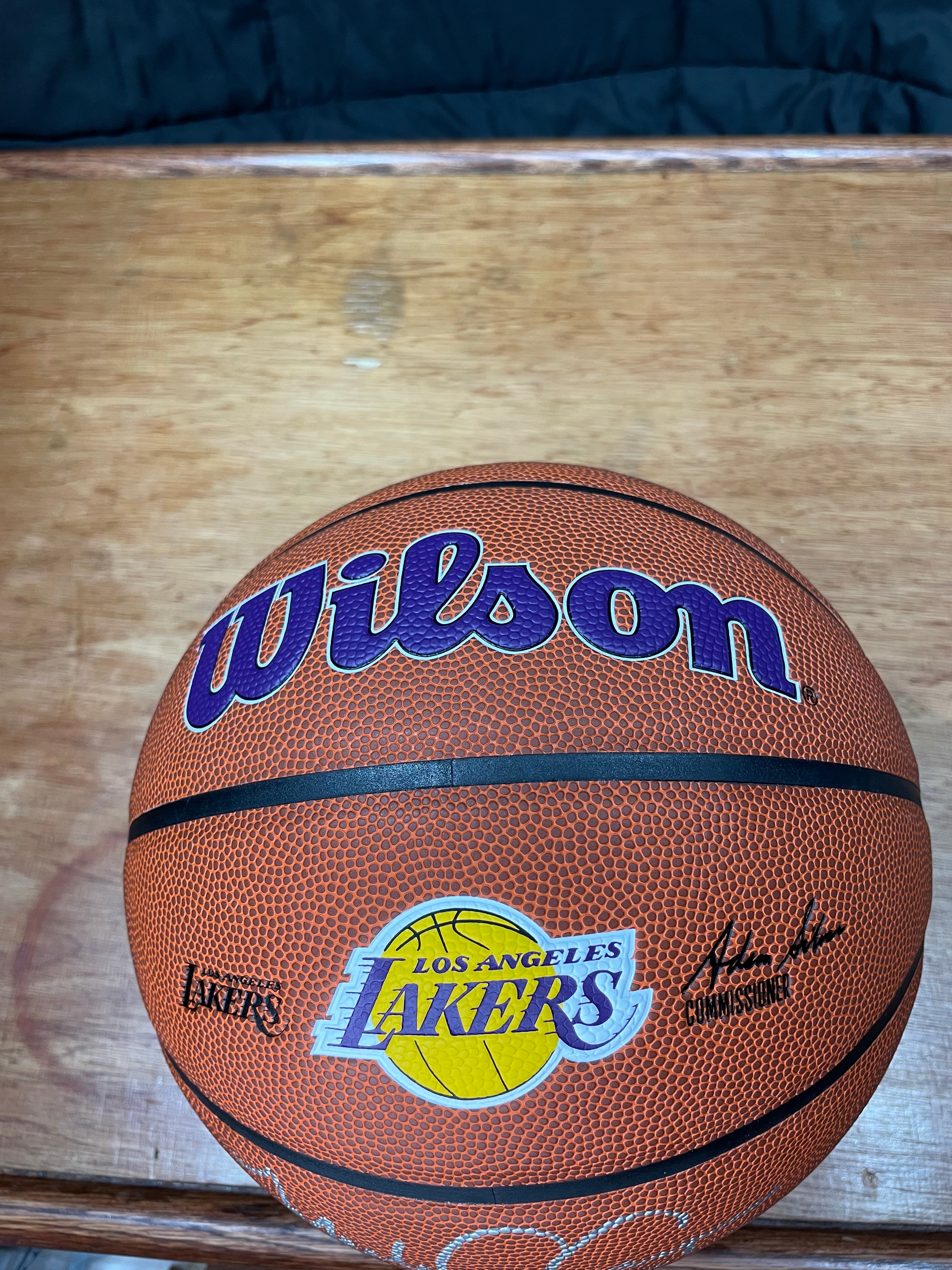 Michael Cooper Autographed Lakers Basketball- Schwartz Hologram and Certificate of Authenticity
