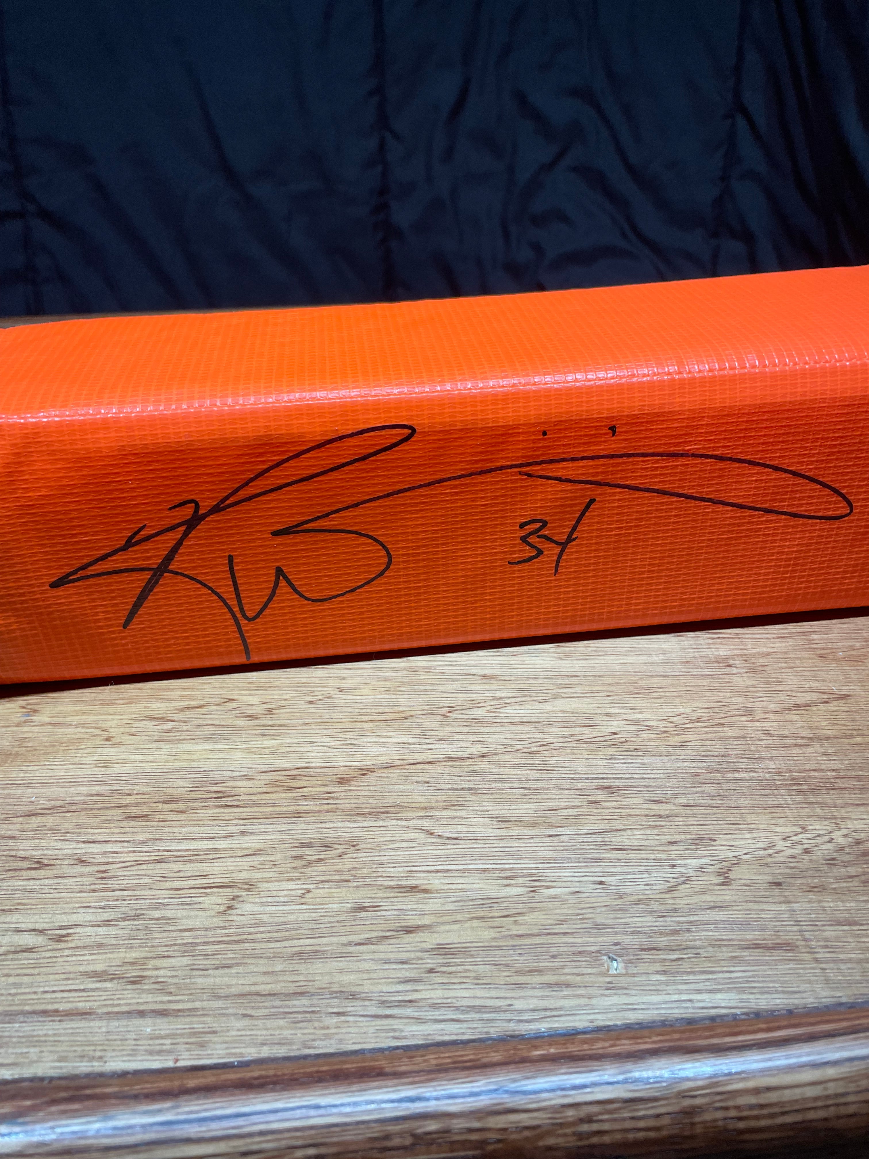 Ricky Williams Autographed End Zone Pylon- Schwartz Hologram and Certificate of Authenticity