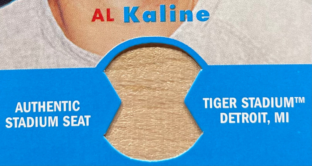 Al Kaline 2006 Topps Heritage "Flashback" Stadium Seat Relics - Authentic Stadium Seat Tigers Stadium