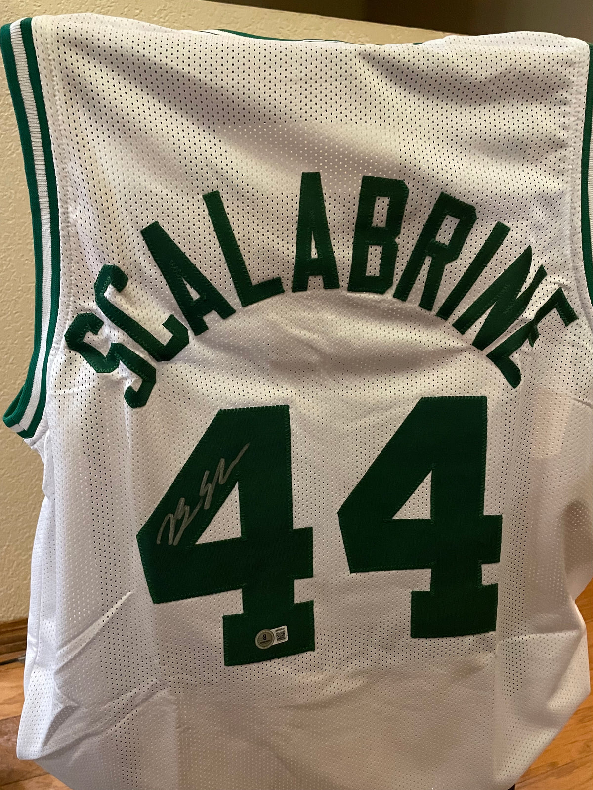 Brian Scalabrine - “White Mamba” - Autographed Boston Celtics Custom Jersey - Beckett Certified