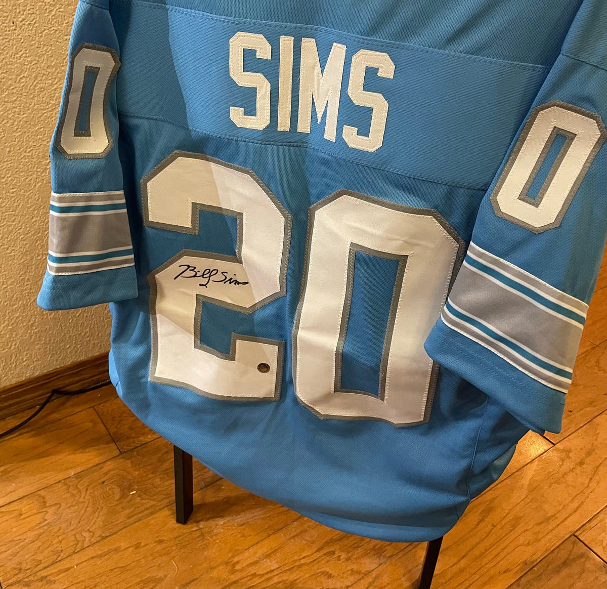 Billy Sims Autographed Detroit Lions Custom Jersey -