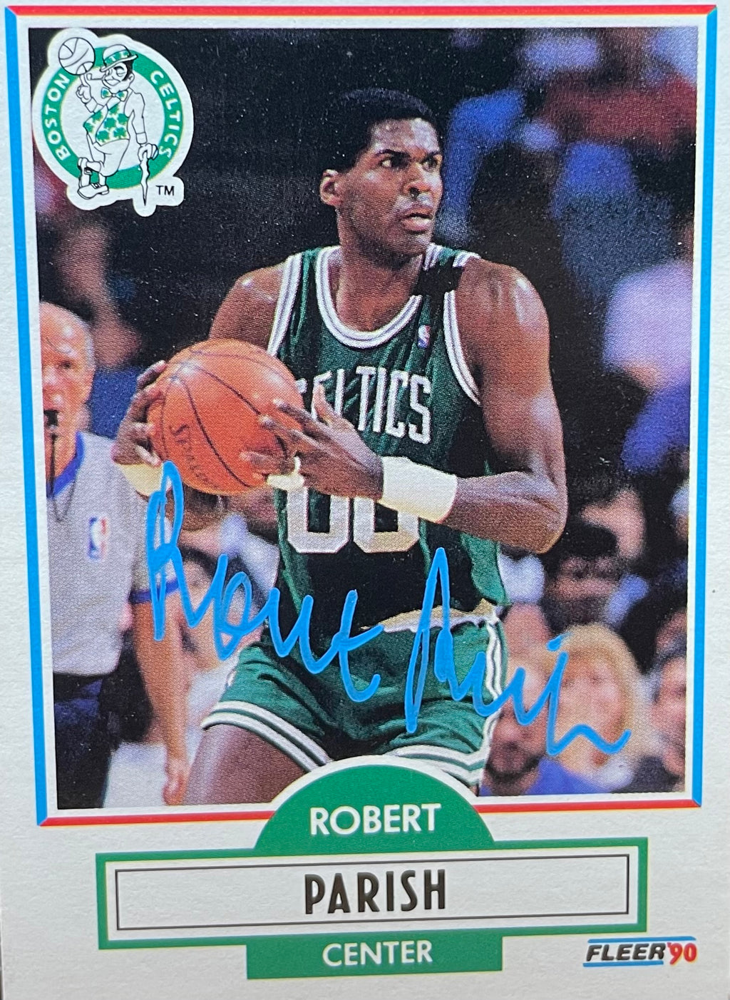 Robert Parish Autographed 1990 Fleer - Beckett Cerified