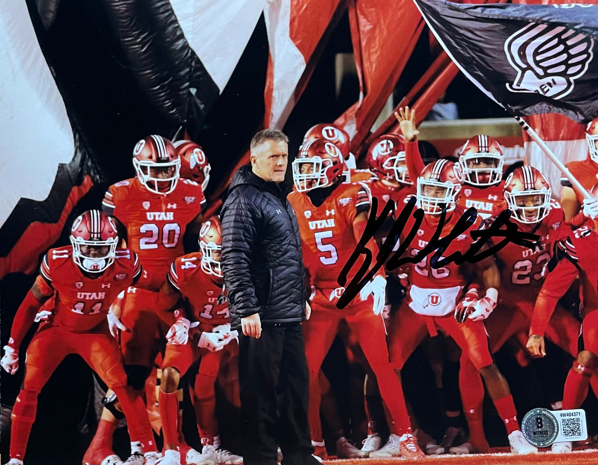Kyle Whittingham Autographed 8x10 Photograph - Beckett Certified