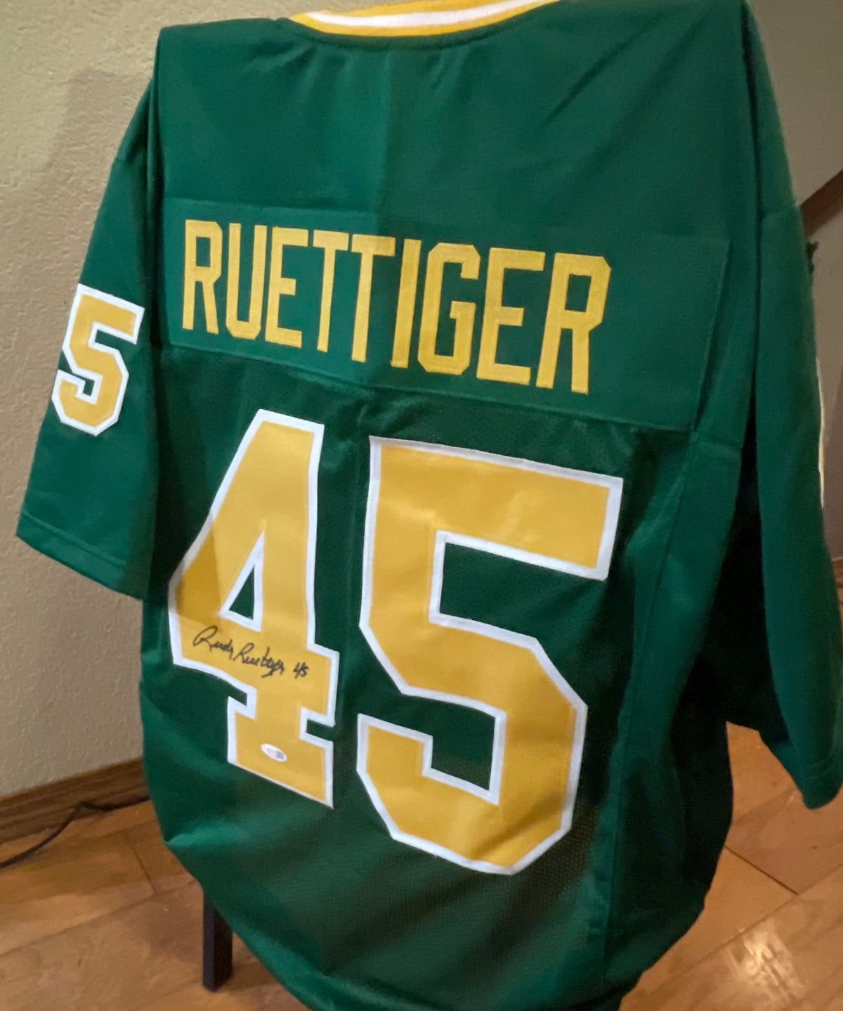 Rudy Ruettiger Autographed Notre Dame Custom Jersey - JSA