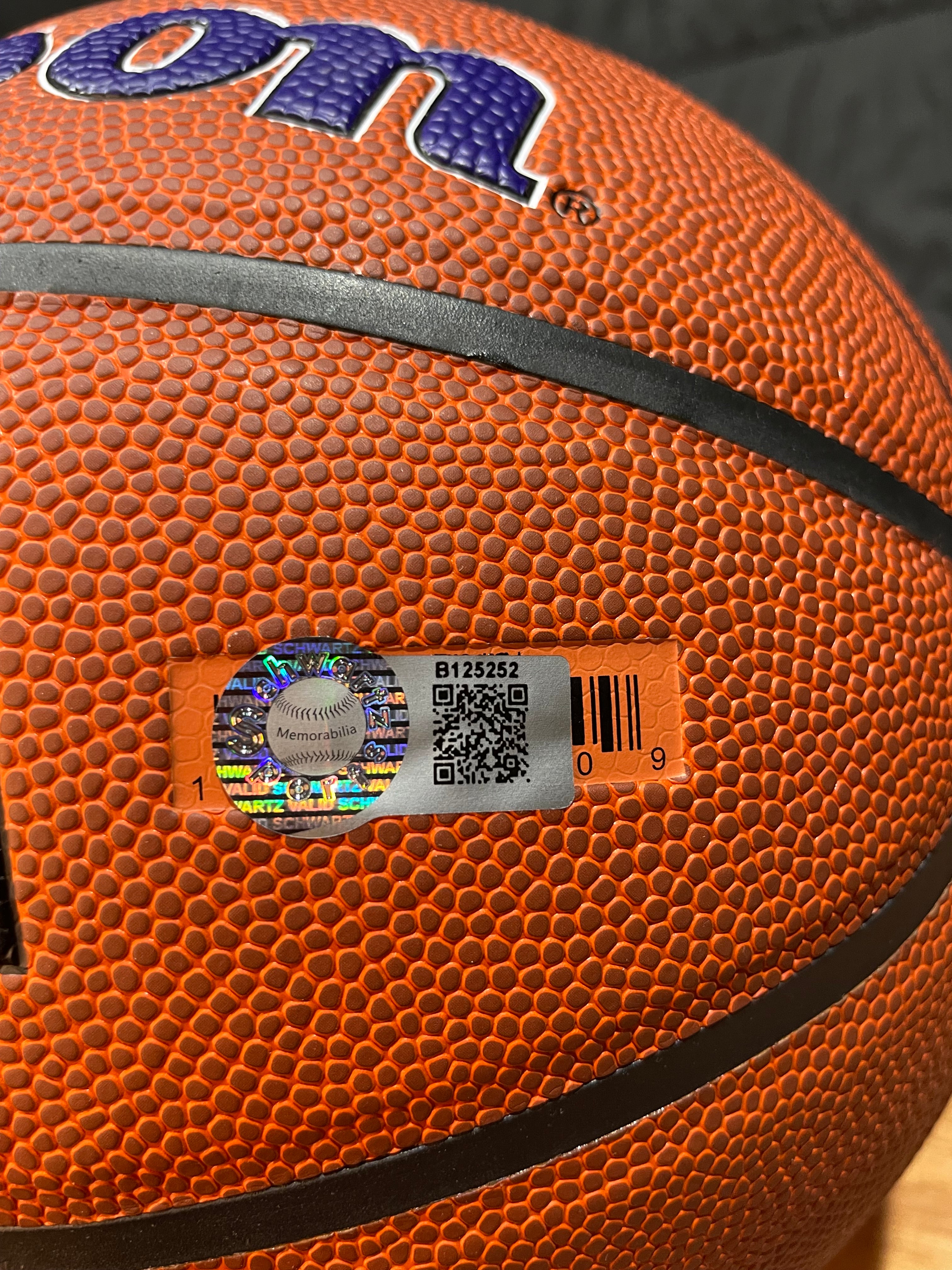Jamaal Wilkes Autographed Lakers Basketball- Schwartz Hologram and Certificate of Authenticity
