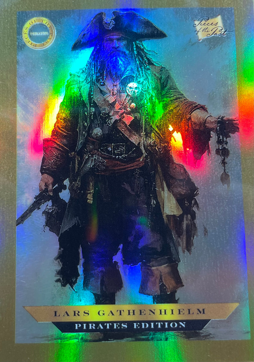 Lars Gathenhiels - 2025 Pieces of the Past - Pirate Edition - Gold Rainbow Parallel - Numbered 4/10