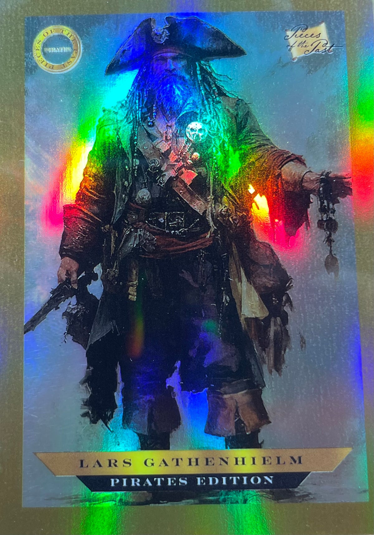 Lars Gathenhiels - 2025 Pieces of the Past - Pirate Edition - Gold Rainbow Parallel - Numbered 4/10