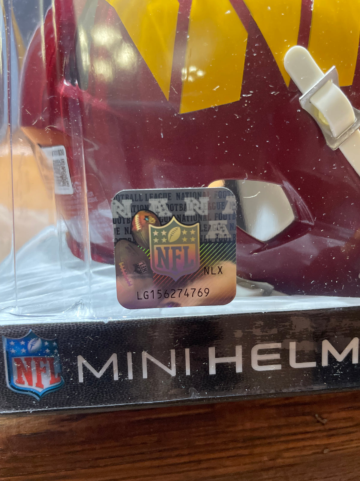Clinton Portis Autographed Commanders Mini Helmet- Beckett Hologram