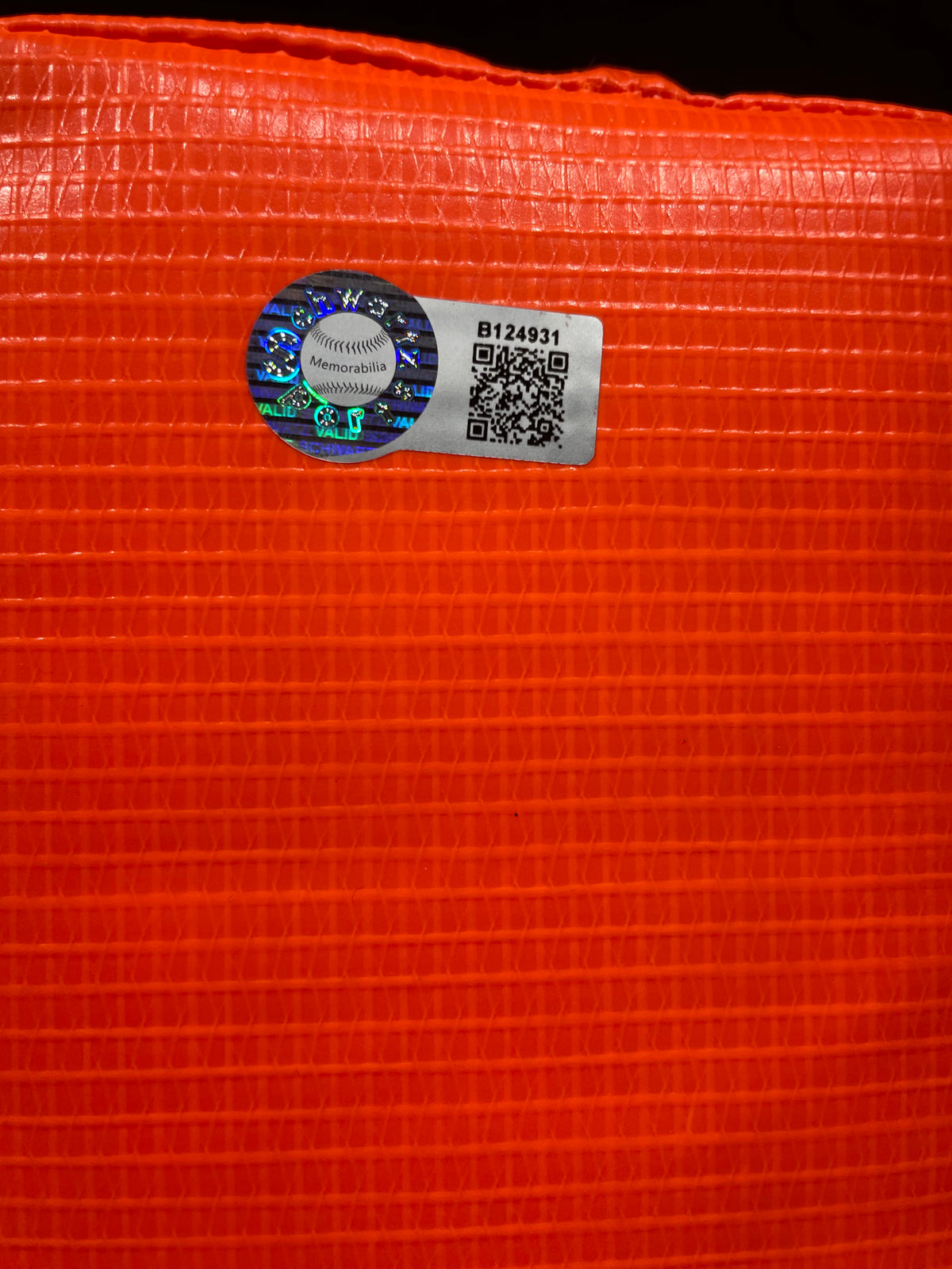 Ricky Williams Autographed End Zone Pylon- Schwartz Hologram and Certificate of Authenticity