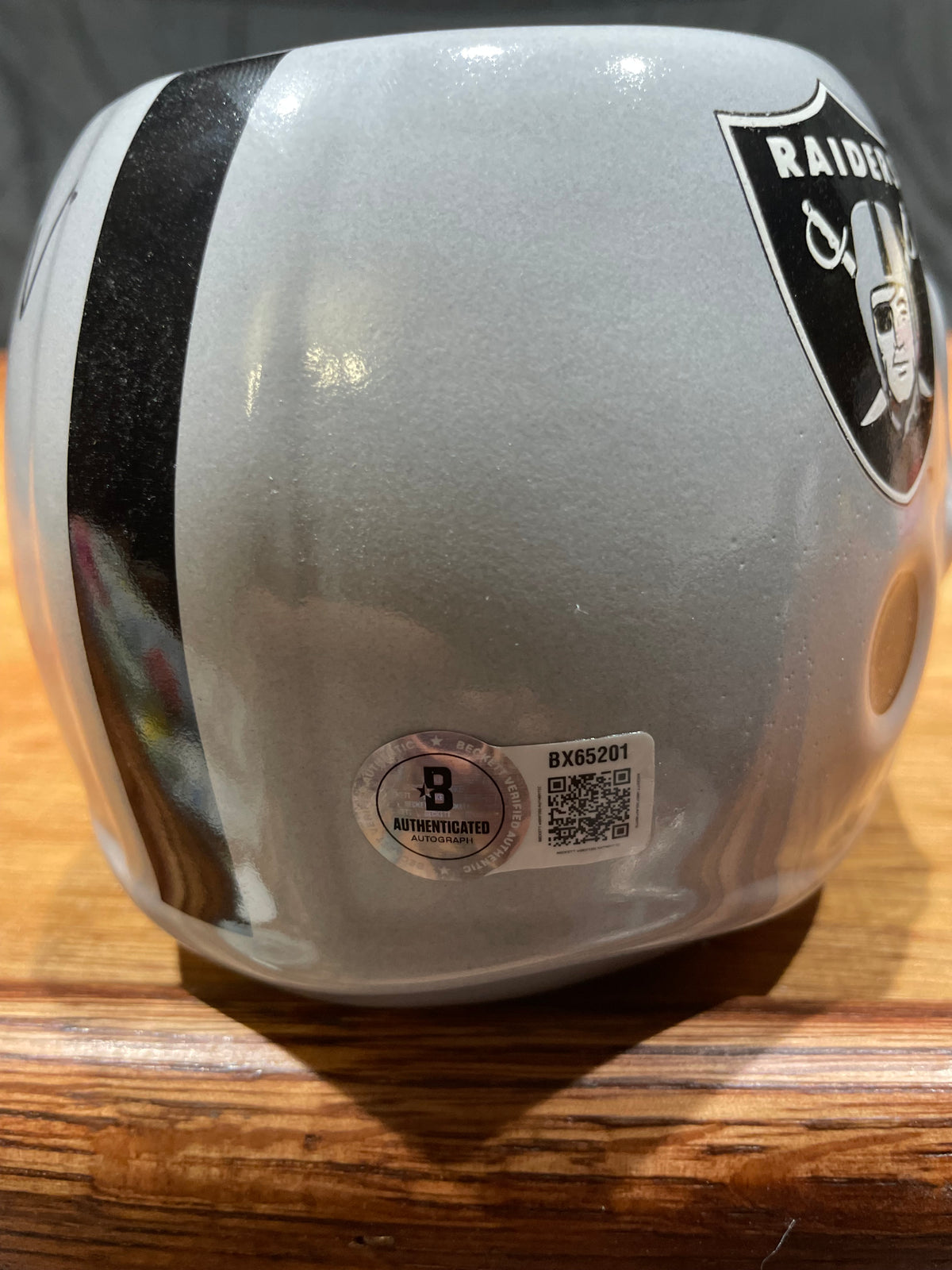 Marcus Allen Autographed Raiders Souvenir Mug - Beckett Certified