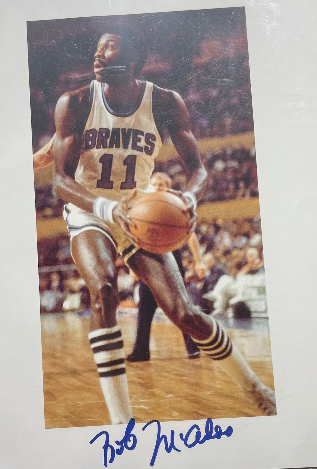 Bob McAdoo Autographed 8x10 Photograph - Beckett Certified and Full Slab Encapsulation